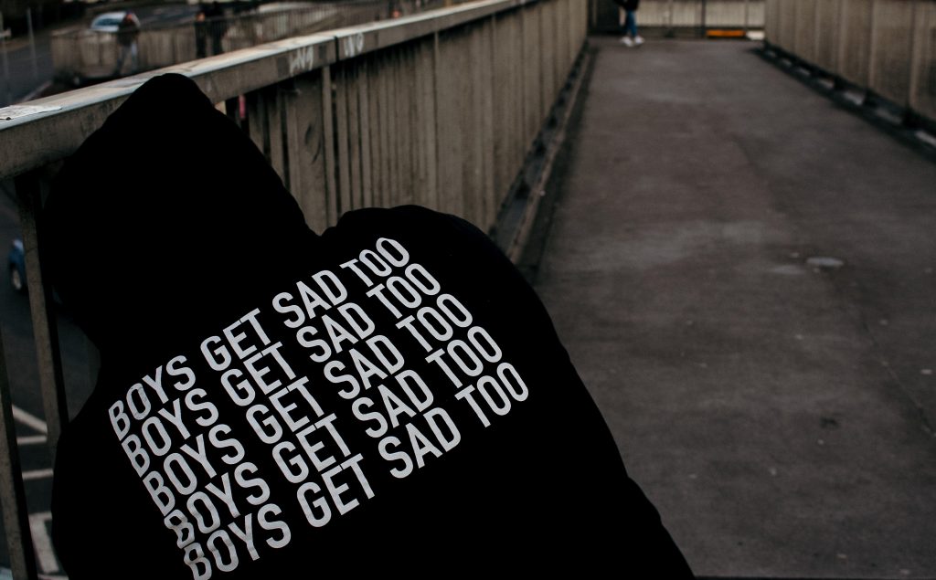 boys get sad too hoodie