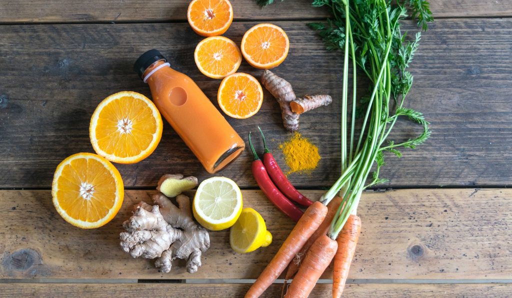 fresh fruit and vegetables