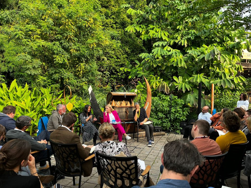 Lynn CEO giving panel discussion