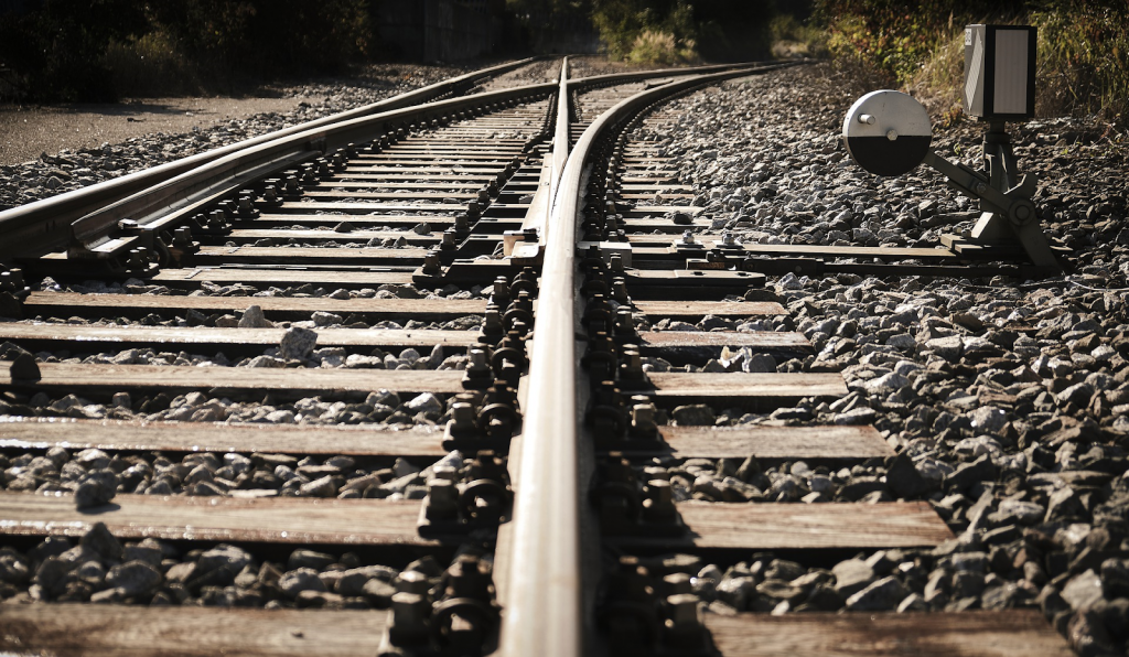 default point on a railroad track